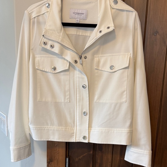 Liverpool Jackets & Blazers - Liverpool Women's Porcelain Utility Jacket NWOT
